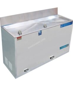 ตู้กดน้ำเย็น ระบบปิด เท้าเหยียบ ก๊อกน้ำพุ 2 ก๊อก MAXCOOL รุ่น MC-RF02
